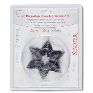 Städter Ausstechform Sterne 3–12 Cm Set, 10-teilig 6