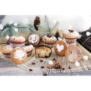 Städter Backform Frohe Weihnachten Ø 5/7 Cm / H 3,5 Cm 50 Stück 11