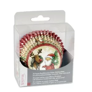 Städter Backform Frohe Weihnachten Ø 5/7 Cm / H 3,5 Cm 50 Stück 13