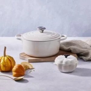 Le Creuset Kürbisförmchen Mit Deckel In Meringue 18