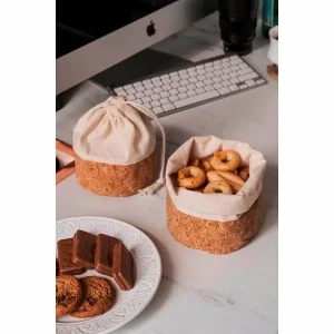 Nuts Innovations AG Brotkorb, Sack Mit Kordel 20 Cm Beige 7
