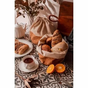 Nuts Innovations AG Brotkorb, Sack Mit Kordel 20 Cm Beige 9