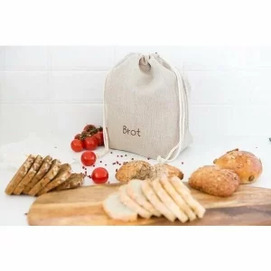 Slowroom Brotbeutel 2 In 1 Leinen Natur 12