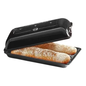 Emile Henry Ciabatta-Set 2-tlg. Kohle 9