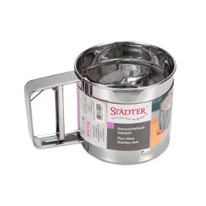 Städter Einhand-Mehlsieb 350 G Silber 6